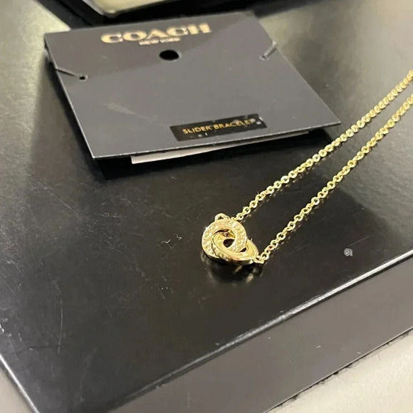 Coach Interlocking Open Circle Pearl Slider Bracelet CO232 - Picture 5 of 8